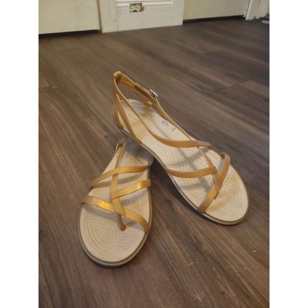 Crocs gold jelly sandal 10W